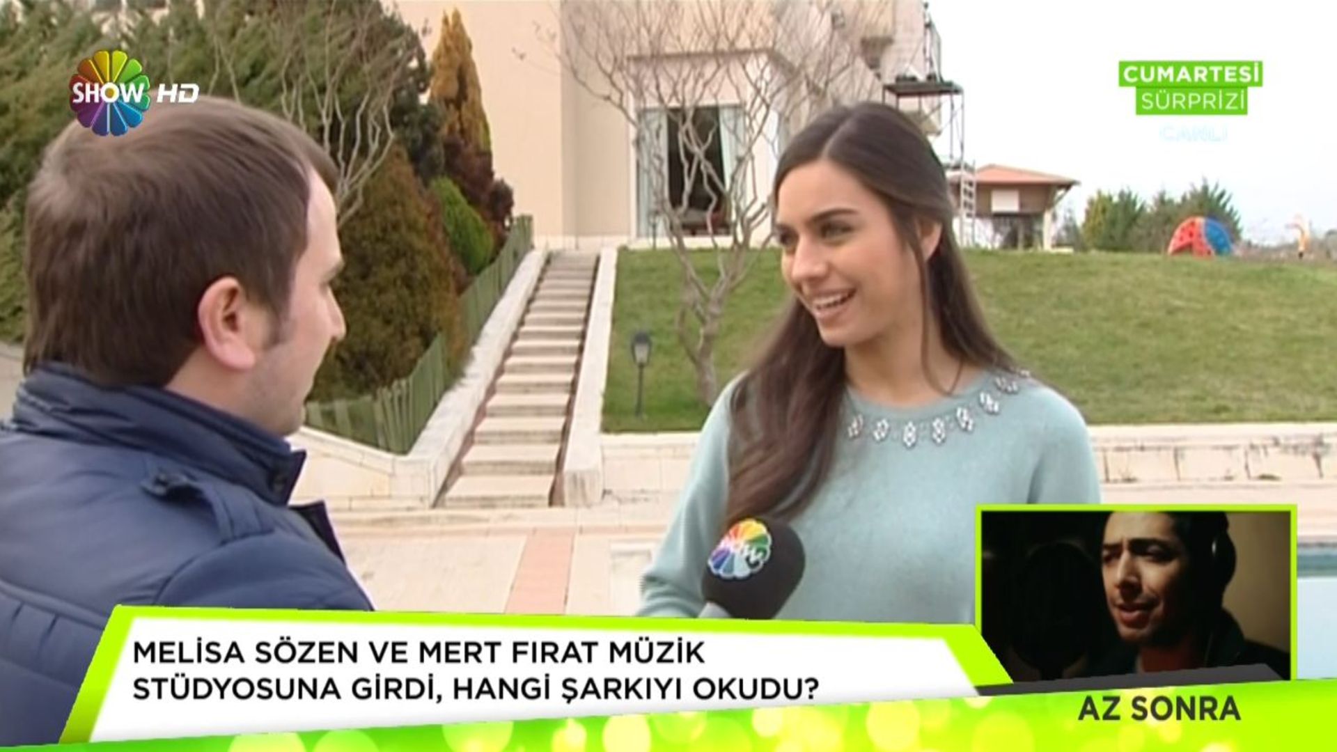 Cumartesi Sürprizi Asla Vazgeçmem'in setinde!