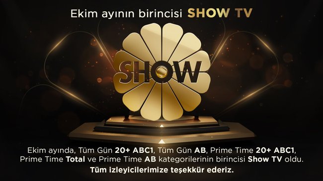 Show TV Ekim ayının birincisi!