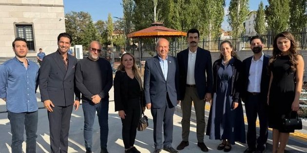 Ersin Tatar’dan Sevdan Bir Ateş setine sürpriz ziyaret!